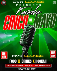 Green Joyful Cinco de Mayo Karaoke Event Instagram Portrait Video template