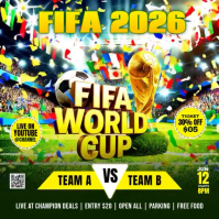 Green Joyful FIFA World Cup 2026 Instagram Post Video Wpis na Instagrama template