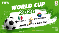 Green Joyful FIFA World Cup 2026 YouTube Channel Cover Photo YouTube-Kanal-Coverfoto template