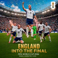 Green Joyful FIFA World Cup Celebration Instagram Post Video template