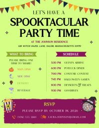 Green Halloween Potluck Party Iflaya Template - Page 2