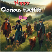 Green Joyful Happy Glorious Twelfth Day  Instagram Post template