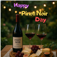 Green Joyful Happy Pinot Noir Day  Instagram Post template