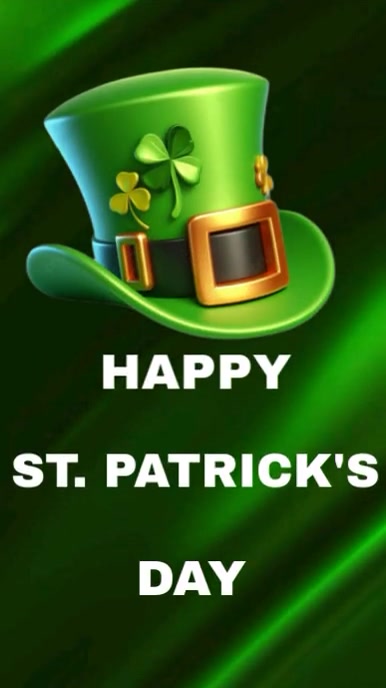Green Joyful Happy St Patrick's Day Instagram Reel Template | PosterMyWall