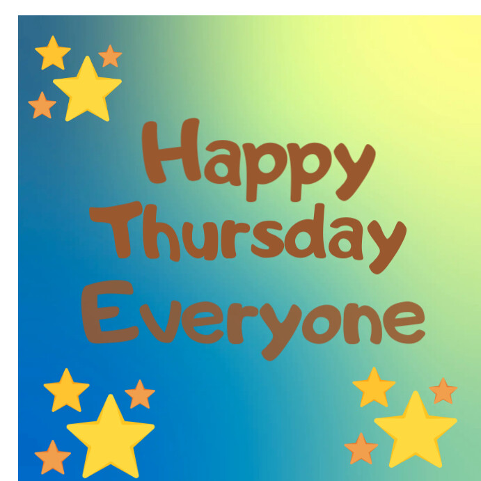 Thursday Random Posts Green Joyful Happy Thursday Instagram Post Template | PosterMyWall