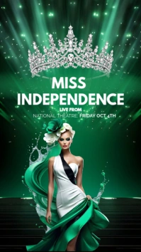 Green Joyful Independence Day Beauty Pageant  Instagram Story template
