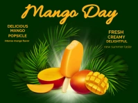 Green Joyful Mango Day 2024 Yard Sign template