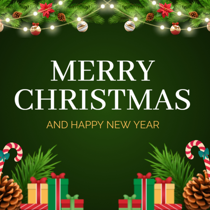 Copy of Green Joyful Merry Christmas Instagram Post | PosterMyWall
