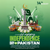 Verde Pakistan Independence Day Instagram-bericht Template