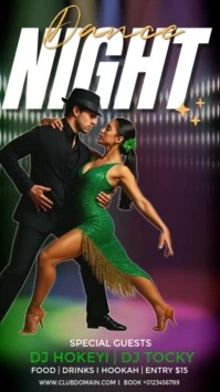 Green Joyful Salsa Dance Instagram Reel template