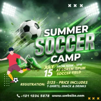 Green Joyful Soccer Camp Instagram Post Video Instagram-Beitrag template