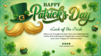 Green Joyful St. Patrick's Day Celebration Digital Display template