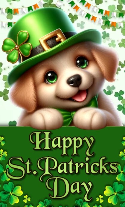Green Joyful St. Patrick's Day Us Legal VSA Wetlik template