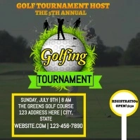 Green Joyful To Golf, Sponsor, Oibute To Our Instagram Post template