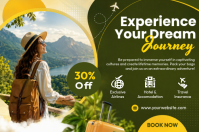 Green Travel Adventure Plakkaat Template