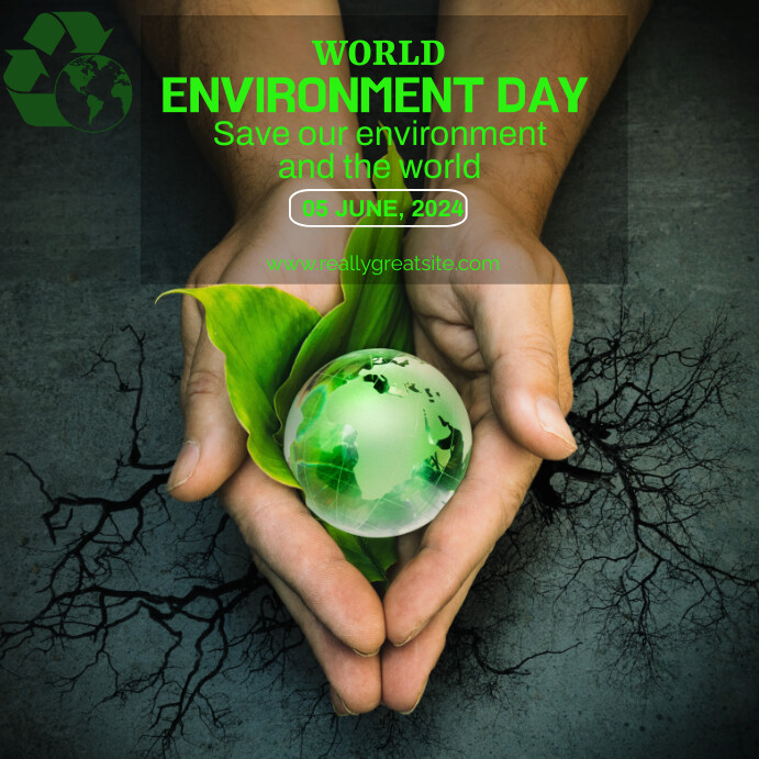 Green Joyful World Environment Day Instagram Template | PosterMyWall