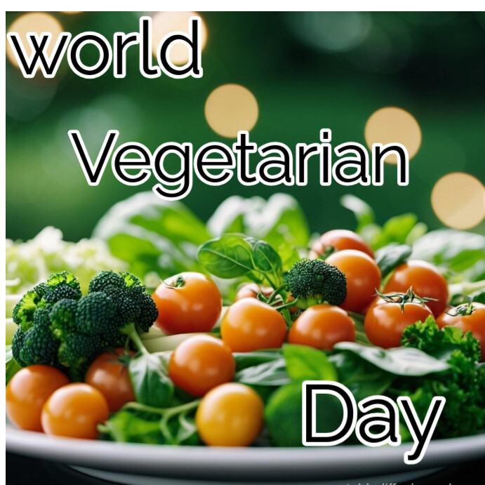 Plantilla de Green Joyful World Vegetarian Day Instagram Post ...