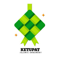 Green Ketupat Logo template