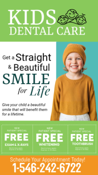 Green Kids Dental Care Instagram Story template