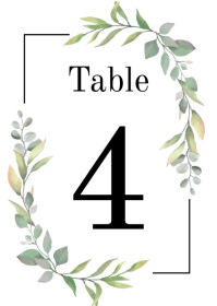 Wedding Table Number Template | PosterMyWall