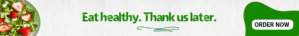 Green Light Green Lively Collage Leaderboard template