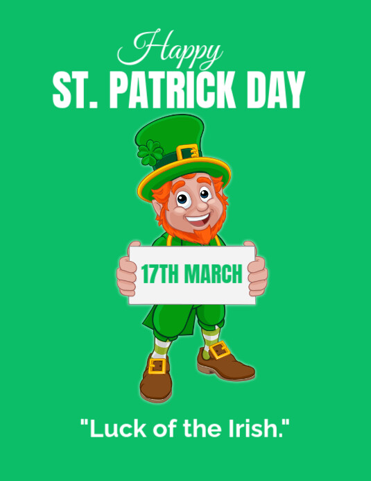 st patricks day email template