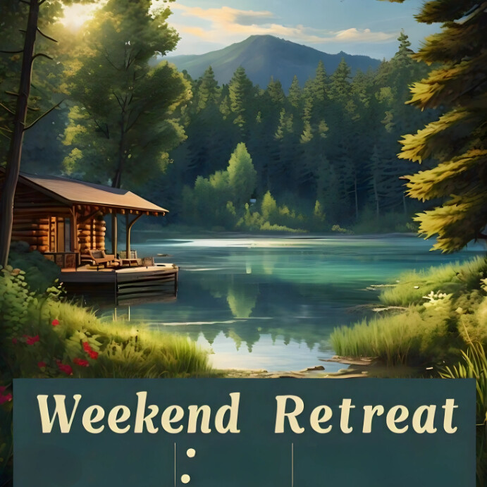 Green List-based Weekend Retreat List-based P Instagram-Beitrag template