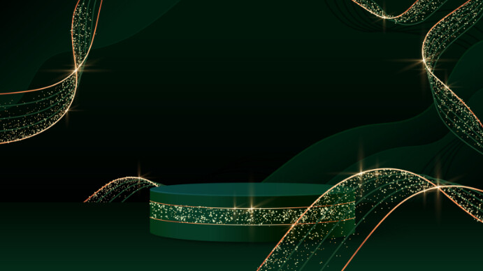 Green luxury abstract product background Template | PosterMyWall
