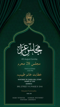Green Majalis Invites Instagram Story template