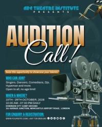 Green Maximalist Audition Call Event Invitation  Instagram Portrait template