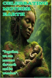 Green Maximalist Beautiful Nature Background, Customizable  Pinterest Graphic template