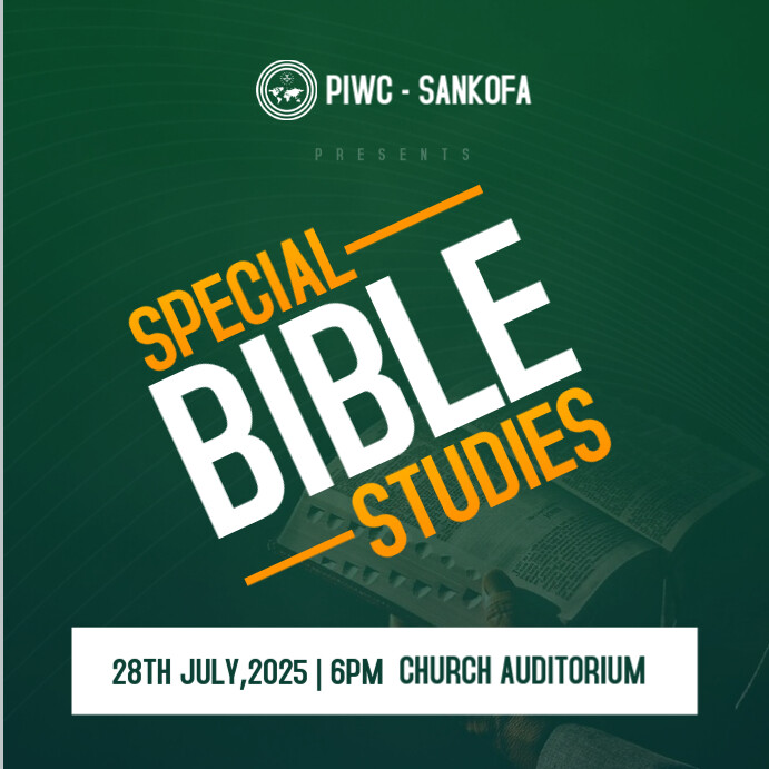 Copy of Green Maximalist Bible Studies Church Flyer Instagram Post ...