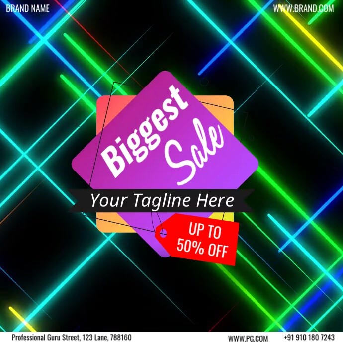 Copy of Green Maximalist Biggest Sale Instagram Post | PosterMyWall