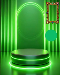 Green Maximalist Birthday Celebration Instagram Portrait Video template