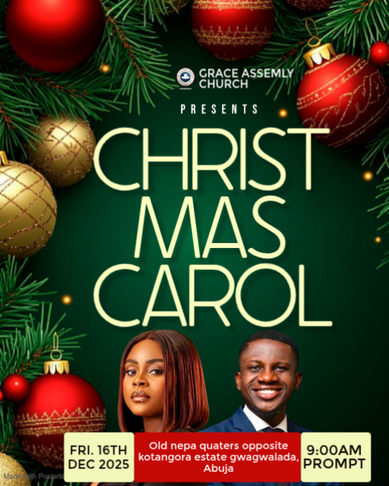 Green Maximalist Christmas Carol Instagram Portrait Template | PosterMyWall