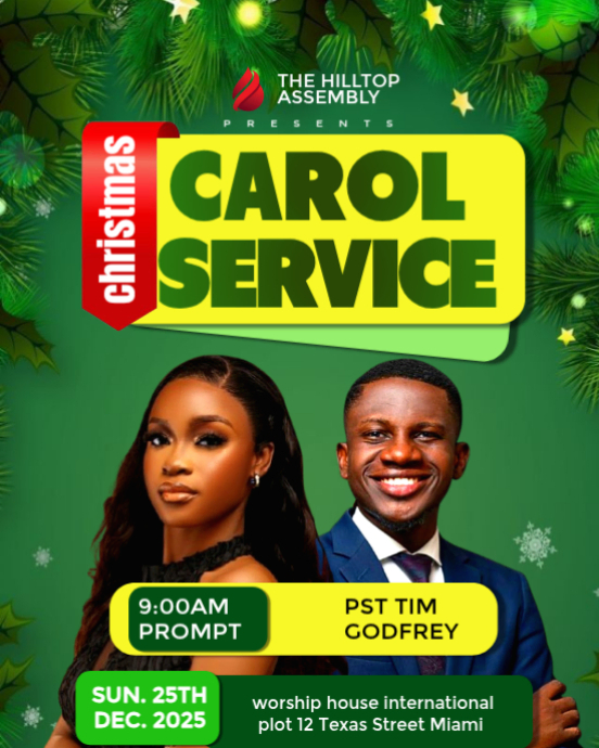 Copy of Green Maximalist Christmas Carol Instagram Portrait | PosterMyWall