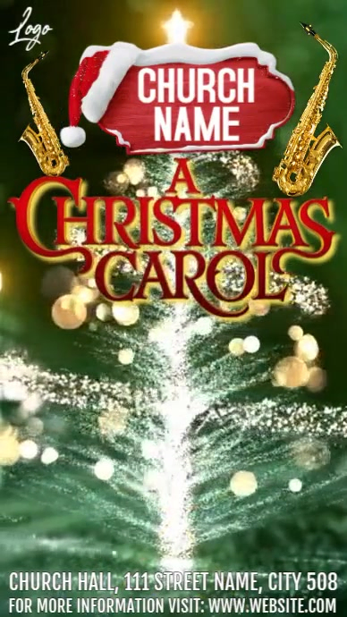 Copy of Green Maximalist Christmas Carols Instagram Reel | PosterMyWall