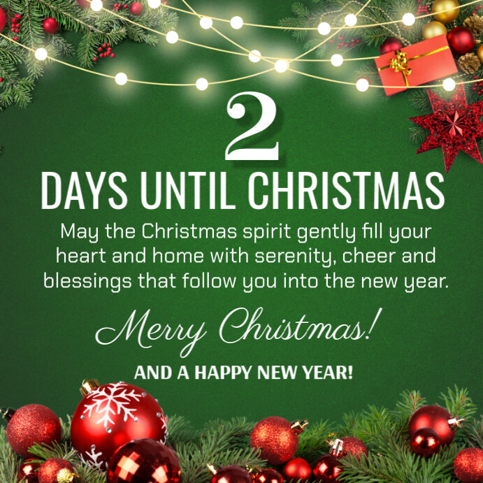 Green Maximalist Christmas Greetings Instagram Post Template | PosterMyWall