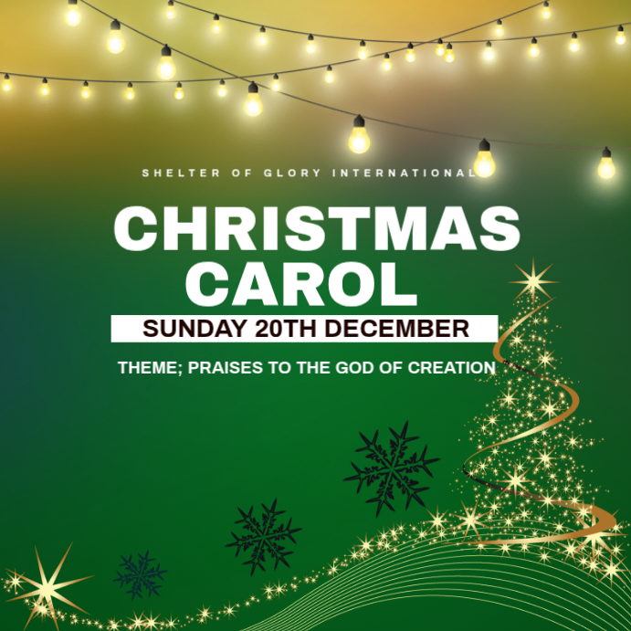 Green Maximalist Christmas Instagram Post Template | PosterMyWall