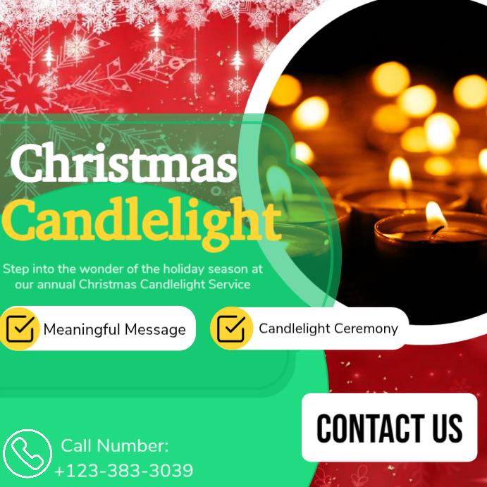 Green Maximalist Christmas Instagram Post Template | PosterMyWall