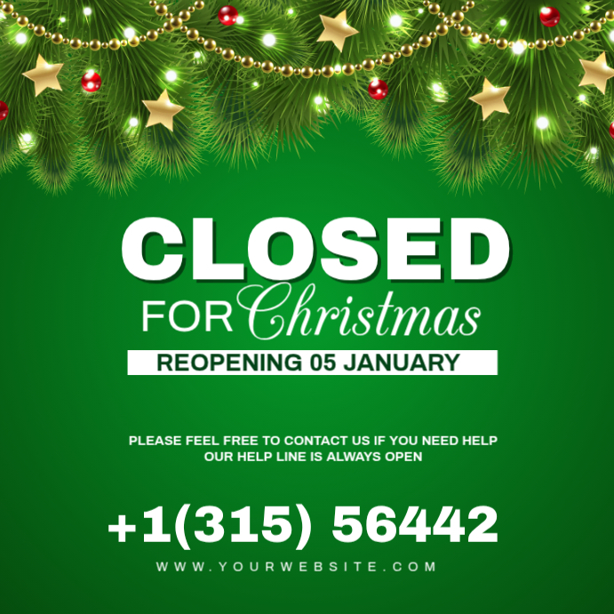 Green Maximalist Christmas Instagram Post Template | PosterMyWall