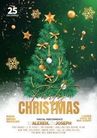 Verde Christmas Party A5 Template