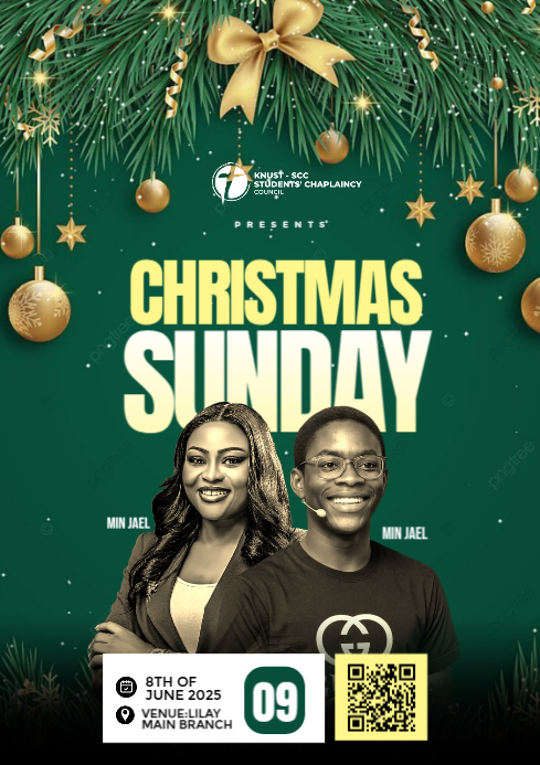 Copy of Green Maximalist Christmas Sunday Service A4 | PosterMyWall