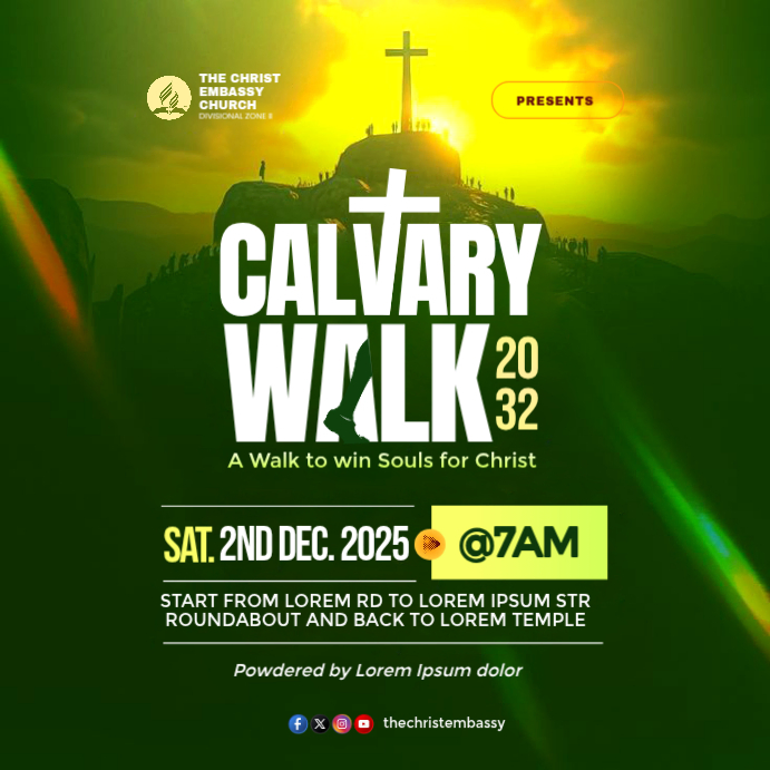 Copy of Green Maximalist Church Flyer Instagram Post | PosterMyWall