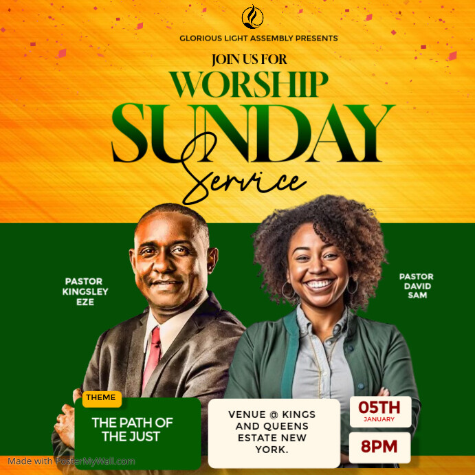 Copy of Green Maximalist Church Flyer Instagram Post | PosterMyWall