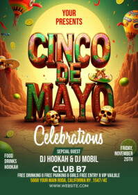 Green Maximalist Cinco De Mayo A2 template