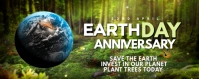 Green Maximalist Earth Day Twitch Profile Banner template