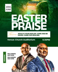 Green Maximalist Easter Convention  Instagram Portrait template