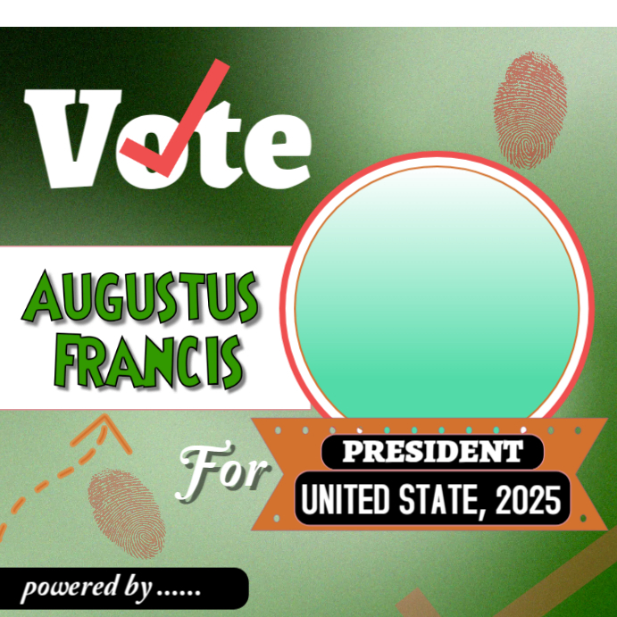 Green Maximalist Editable Voting Template  Instagram Post