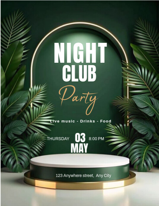 Green Maximalist Flyer (us Letter) template